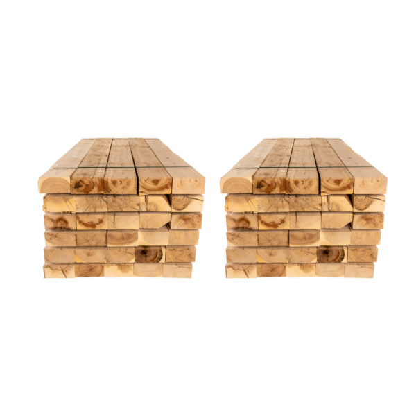 20 x Traverses en chêne 1200 x 200 x 100 mm (Non traité)