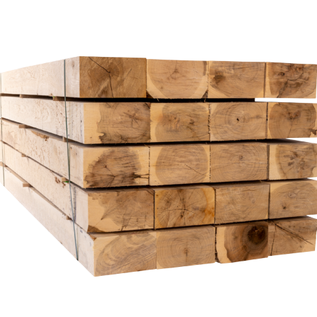 Pack de 10 x Poutres (Poteaux) en Chêne 3000 x 175 x 175mm