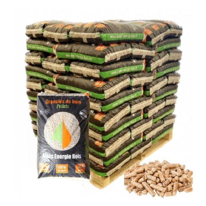 Pellets Alpes Energie Bois – Palette de 70 sacs de 15 Kg